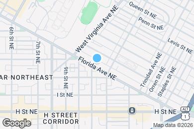 Map image of the property - 1114 Florida Ave NE