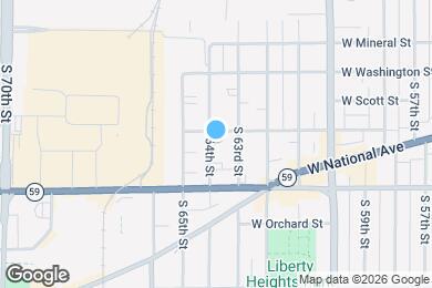 Map image of the property - 1312 S 64th St