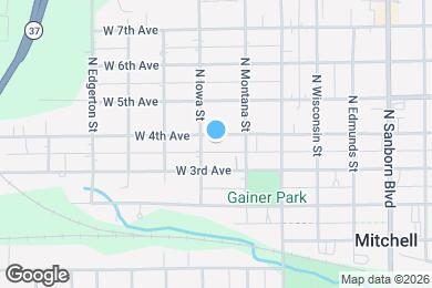 Map image of the property - 821 W 4th Ave