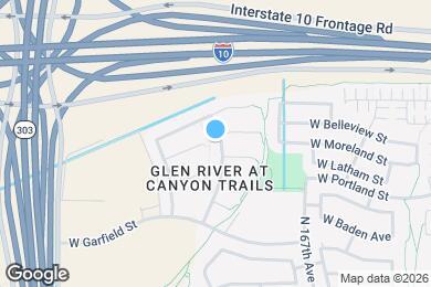 Map image of the property - 1168 N 168th Dr