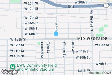 Map image of the property - 1539 W 13th St