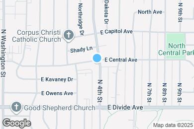 Map image of the property - 343 E Central Ave