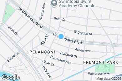 Map image of the property - 828 W Glenoaks Blvd