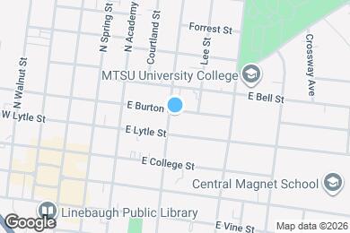 Map image of the property - 322 N Maney