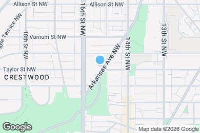 Map image of the property - 4118 Arkansas Ave NW