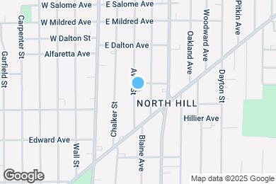 Map image of the property - 825 Avon St