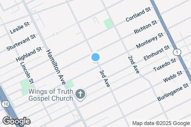 Map image of the property - 182 Monterey St
