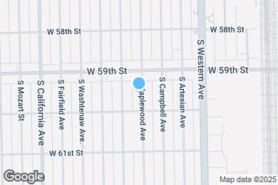 Map image of the property - 5932 S Maplewood Ave