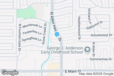 Map image of the property - 1207 Creekwood Ct