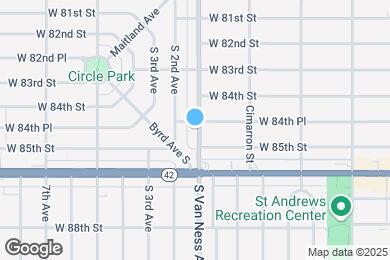 Map image of the property - 8453 S Van Ness Ave