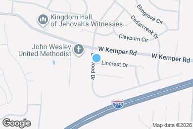 Map image of the property - 1885 Lincrest Dr