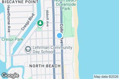 Map image of the property - 7832 Collins Ave