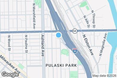 Map image of the property - 1532 N Greenview Ave