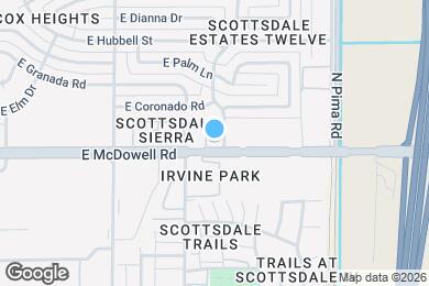 Map image of the property - 8650 E McDowell Rd