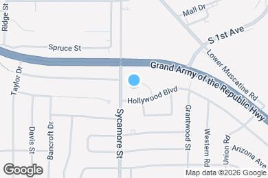 Map image of the property - 1843 Hollywood Ct