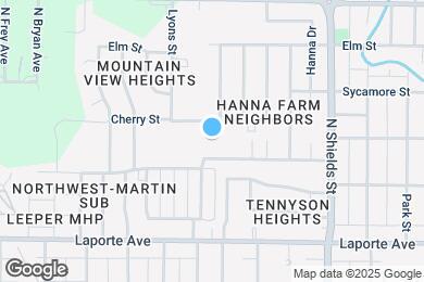 Map image of the property - 1355 Cherry St