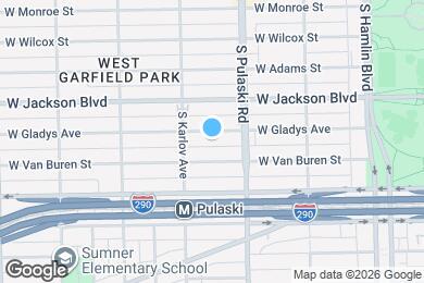 Map image of the property - 4033 W Gladys Ave