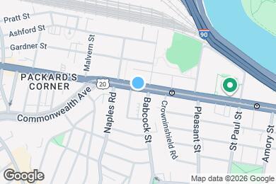 Map image of the property - 1028a Commonwealth Ave