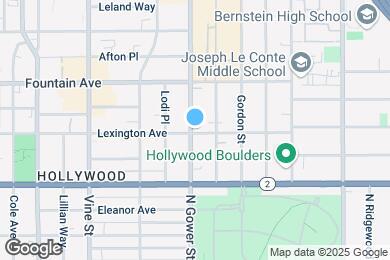 Map image of the property - 1202 N Gower St