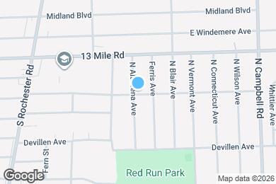 Map image of the property - 3102 N Altadena Ave
