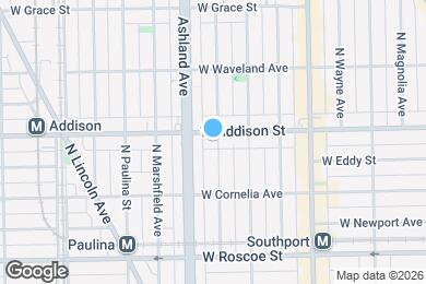 Map image of the property - 1535 W Addison St