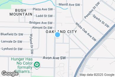 Map image of the property - 1114 Oakland Dr SW