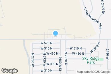 Map image of the property - 2691 W 625 N