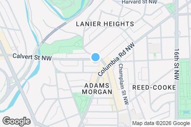 Map image of the property - 1820 Calvert St NW
