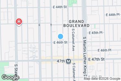 Map image of the property - 4556-4558 S Prairie Ave