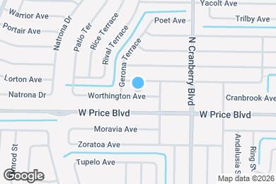 Map image of the property - 3296 Worthington Ave
