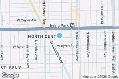 Map image of the property - 1907 W Larchmont Ave