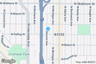 Map image of the property - 3916 N Missouri Ave