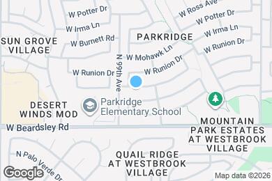 Map image of the property - 9841 W Tonopah Dr