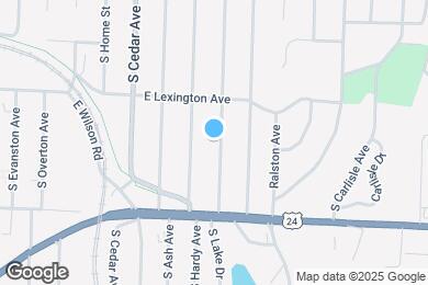 Map image of the property - 522 S Hardy Ave