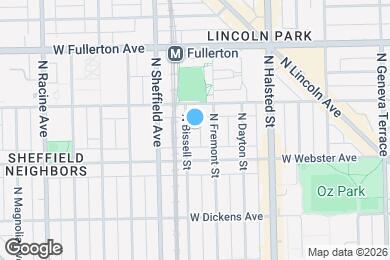 Map image of the property - 2233 N Bissell St