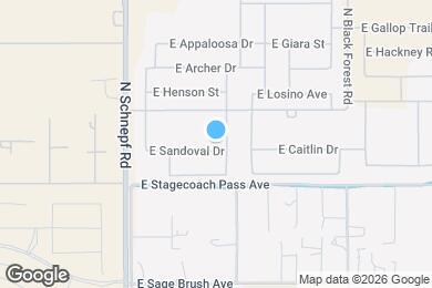 Map image of the property - 3786 E Sandoval Dr