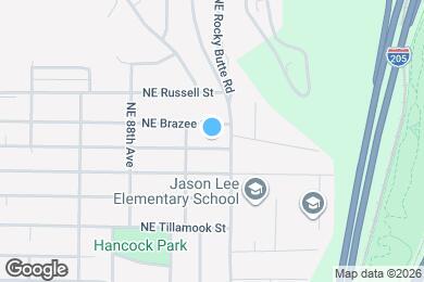Map image of the property - 9105 NE Sacramento St