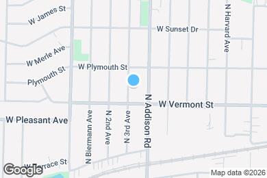 Map image of the property - 439 N 3rd Ave