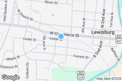 Map image of the property - 525 Cedar St
