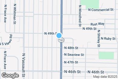 Map image of the property - 4820 N Pearl St