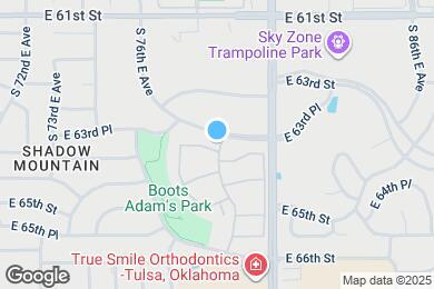 Map image of the property - 6356 S 80th East Ave