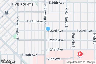 Map image of the property - 1218 E 23rd Ave