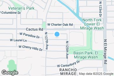 Map image of the property - 12622 W Paradise Dr