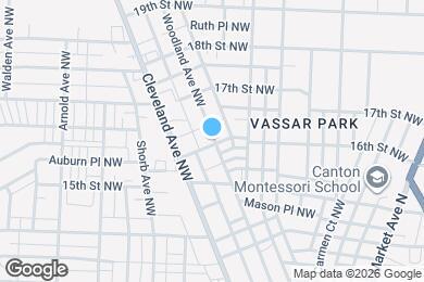Map image of the property - 1603 Woodland Ave NW
