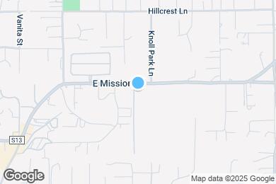 Map image of the property - 1315 E Mission Rd