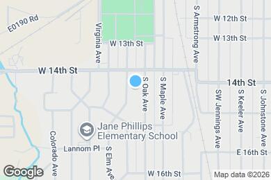 Map image of the property - 1436 S Hickory Ave