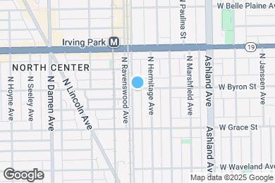 Map image of the property - 3859 N Ravenswood Ave