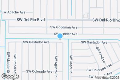 Map image of the property - 1305 SW Gastador Ave