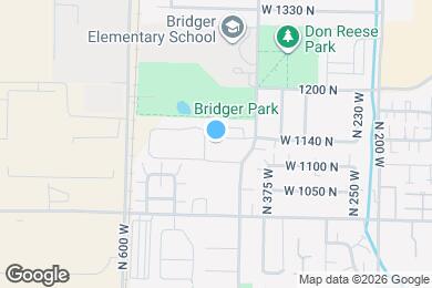 Map image of the property - 460 W 1140 N