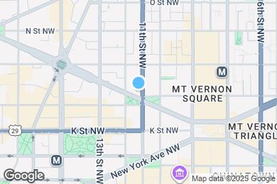 Map image of the property - 1101 L St NW